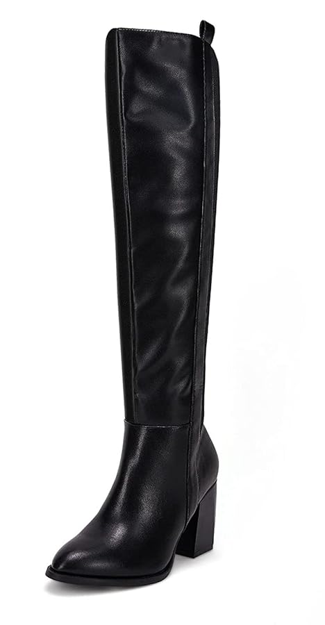 その他 stitch Amazon.com | SERAIH Womens Pointed Toe Knee High Boots Faux