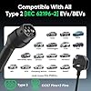 GONEO Portable EV Charger 5M 10A Type 2 Single Phase,UK 3 Pin Plug 2.3KW with Ground Detection & Temperature Monitoring Plug & Control Box, Adjustable Current, Delay Timer 1H/2H/4H/8H Plug and Play #5