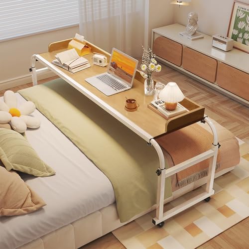 Table de lit réglable en hauteur et longueur grand bureau