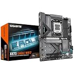 GIGABYTE X870 EAGLE WIFI7 Motherboard - Supports AMD Ryzen 9000 CPUs, 14+2+2 phases VRM, up to 8000MHz DDR5 (OC), 1xPCIe 5.0, Wi-Fi 7, 2.5GbE LAN, USB 4