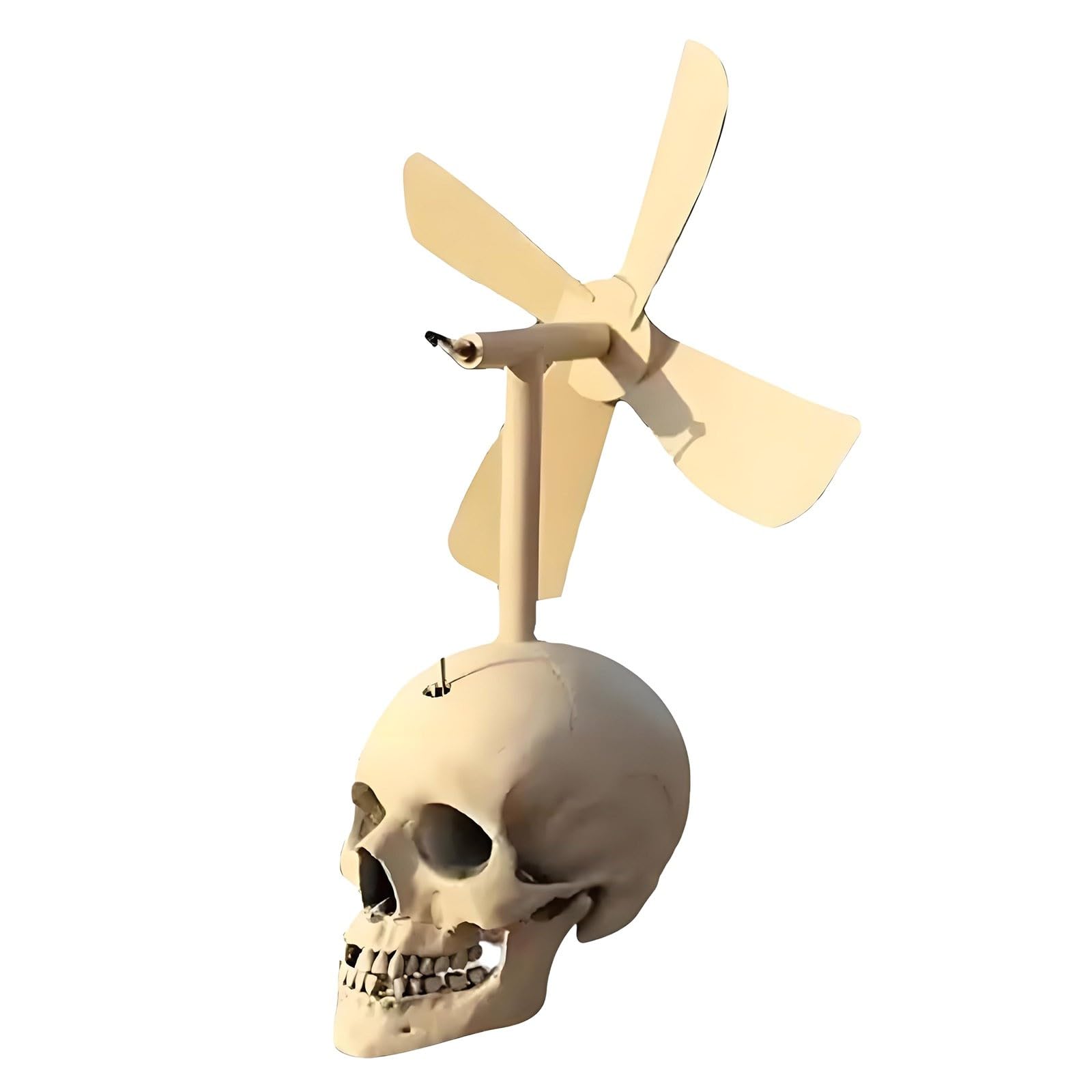 2026 Windmühlen-Garten-Metall-Halloween-Outdoor-Skulptur für Terrasse (White, 45cm)