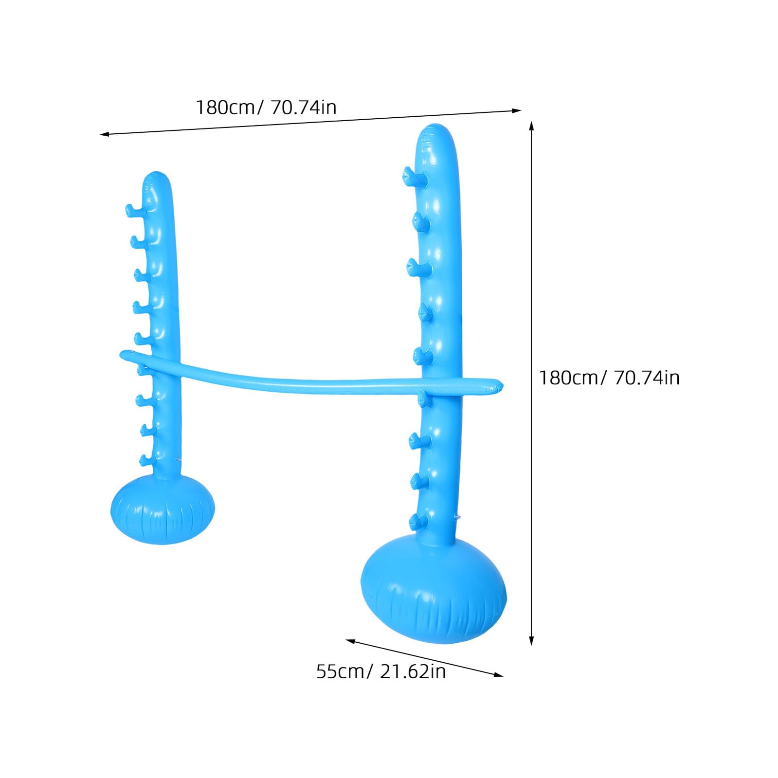 Hohopeti Aufblasbares Limbo Spiel für Stabiles PVC Fördert Koordination und Bewegung Interaktives Outdoor Indoor spiel für Party und Garten Tragbar und Einfach Aufzubauen