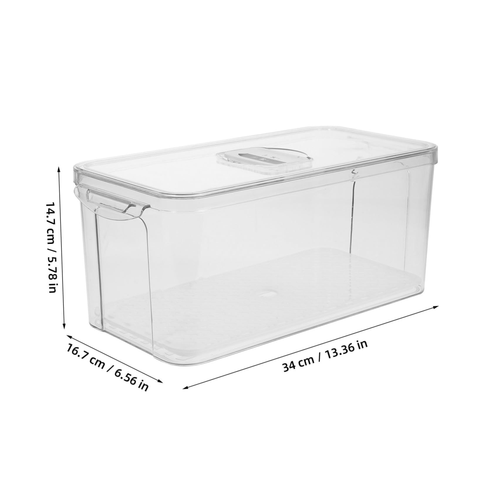 Caja de Almacenamiento Apilable con Bandeja de Drenaje para Refrigerador | Pet y Pp Reutilizables, Diseño para Alimentos y Carne, Organización Fácil con Tapa, Uso en Congelador