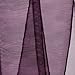 LinenTablecloth Organza Sash (10-Piece) Eggplant