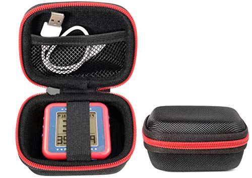 CaseSack Golf GPS Case for Bushnell Phontom Golf GPS, Neo Ghost Golf GPS, Garmin 010-01959-00 Approach G10, Other Handheld GPS, More Room for Cable and Others (Black with Red Zip Contrasted)
