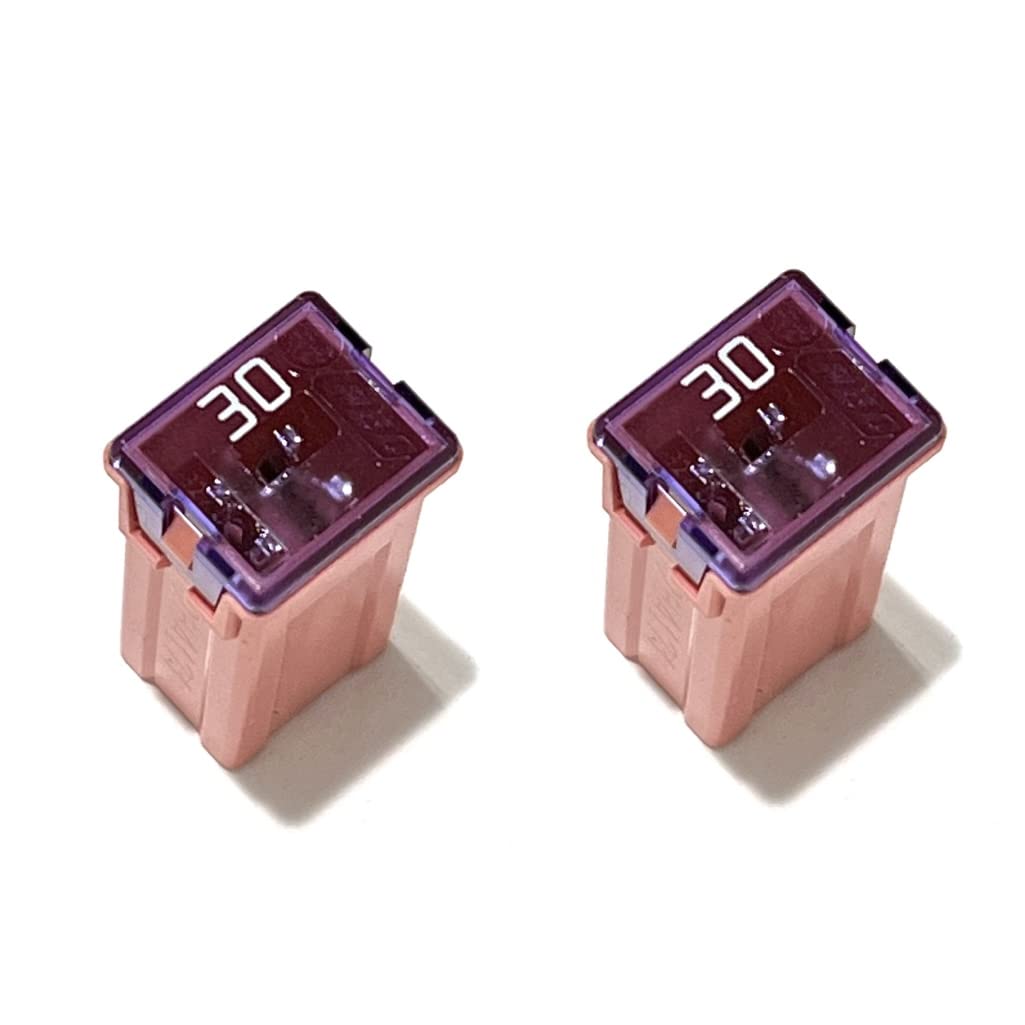 EDS 2 Pack - 927-7030 Pink 30 AMP J Case Fuse Replacement for 90982-08280 90982-08283 24370C9912 F8SZ14526BA 82211FC030 18980-04824 15319477 4868007AB