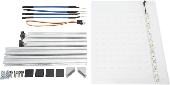 BDM Frame Board，Silver LED BDM Frame Bracket Multifunction ECU Programming Tool with 4 Probe Pin for Vehicle