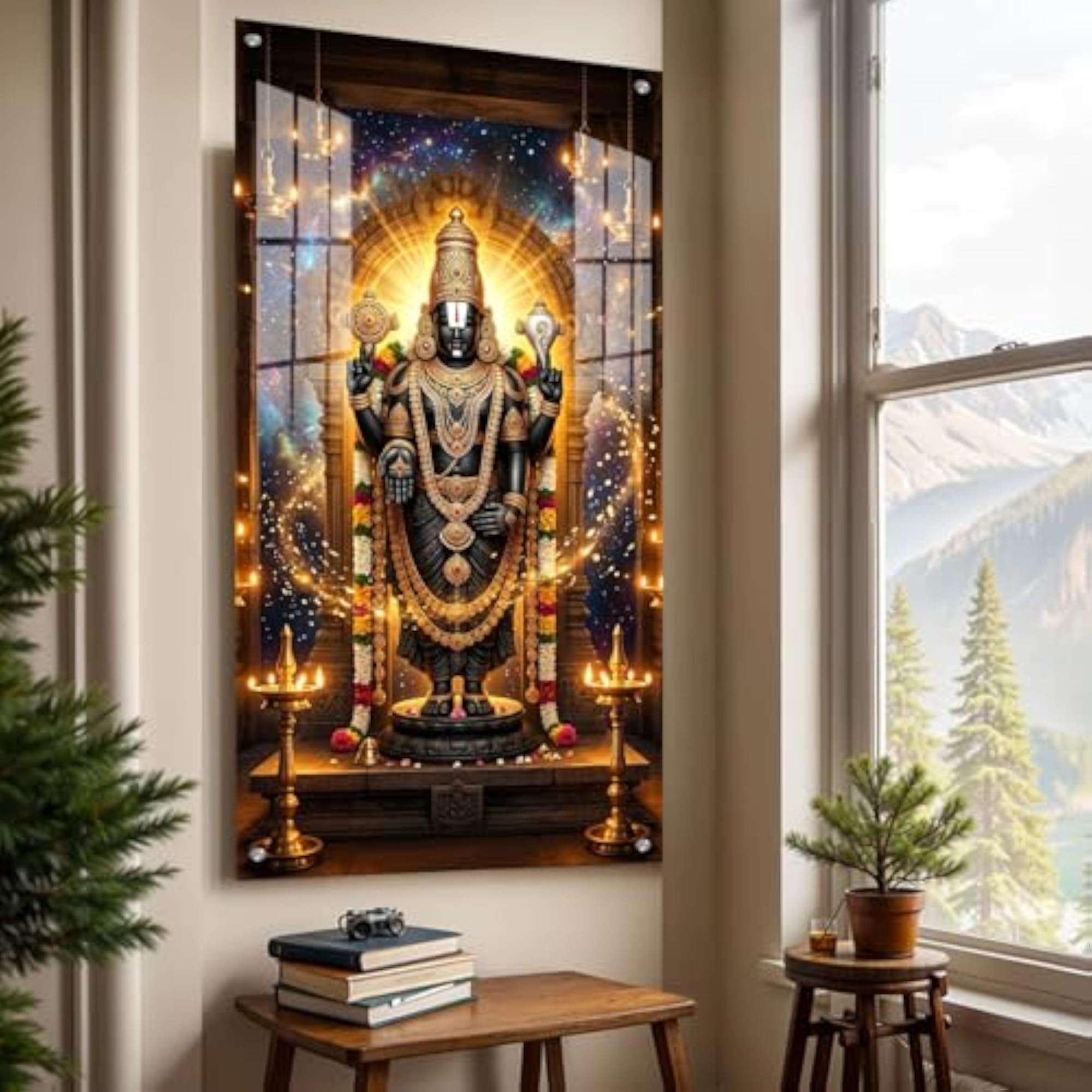 Tirupati Balaji Wall Painting for Home Decor