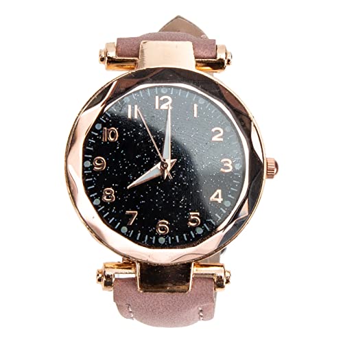 DEARMAMY Relojes Digitales de Cuarzo Exquisito Reloj Femenino Women Reloj de Pulsera Resistente Desgaste relógios Relojes Mujer Delicado Reloj Femenino Accesorio de Mujer aleación Rosa