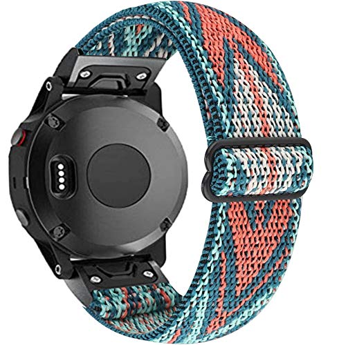 Correa elástica de nylon para Garmin Fenix 6-8 22mm miniatura 1
