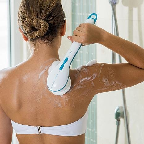 Bhavyam 5-in-1 Sponge Cleaning Bath Spin Massager with Electric Shower Brush for men women at home(multicolour/medium)