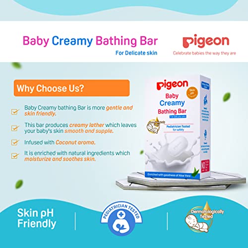 Image of Pigeon Baby Creamy Bathing Bar 75g | Baby Soap