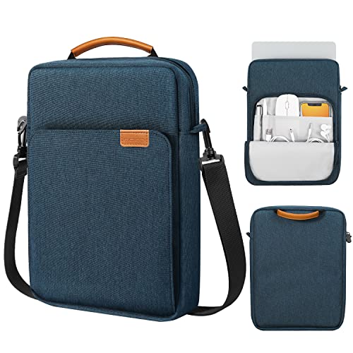 MoKo 13,3-14' Laptop Hülle, Tragetasche Kompatibel mit MacBook Pro 13' M2/M1/14 M2 MAX 2021-2023/Macbook Air 13,6' M2 2022/13,5' Surface Pro 8/7/6/X/5/4/3, Galaxy Tab S8 Ultra 14,6'', Indigo