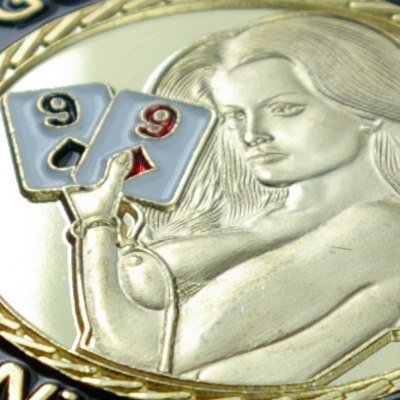 Fa. Wessel Pokerguard Poker Card Guard German Virgin echt vergoldet, Pokerzubehör