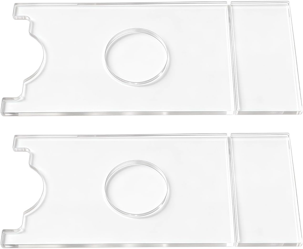 Genérico Wall Stops for Sofa, 2 Pieces Transparent Acrylic Adjustable | Furniture Protectors and Wall Dividers Kit | for Fire Protection Safety Sofa Wardrobe