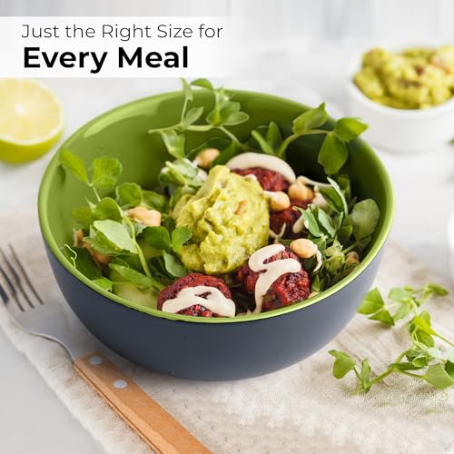 MIAMIO – Geschirrset 6 Personen/Steingut Geschirr Set 30-teilig, Tafelservice Steingut mit Tellern, Schüsseln, Tassen, und Suppentellern - Le Papillon Kollektion (Bunt,30 Teile Set)