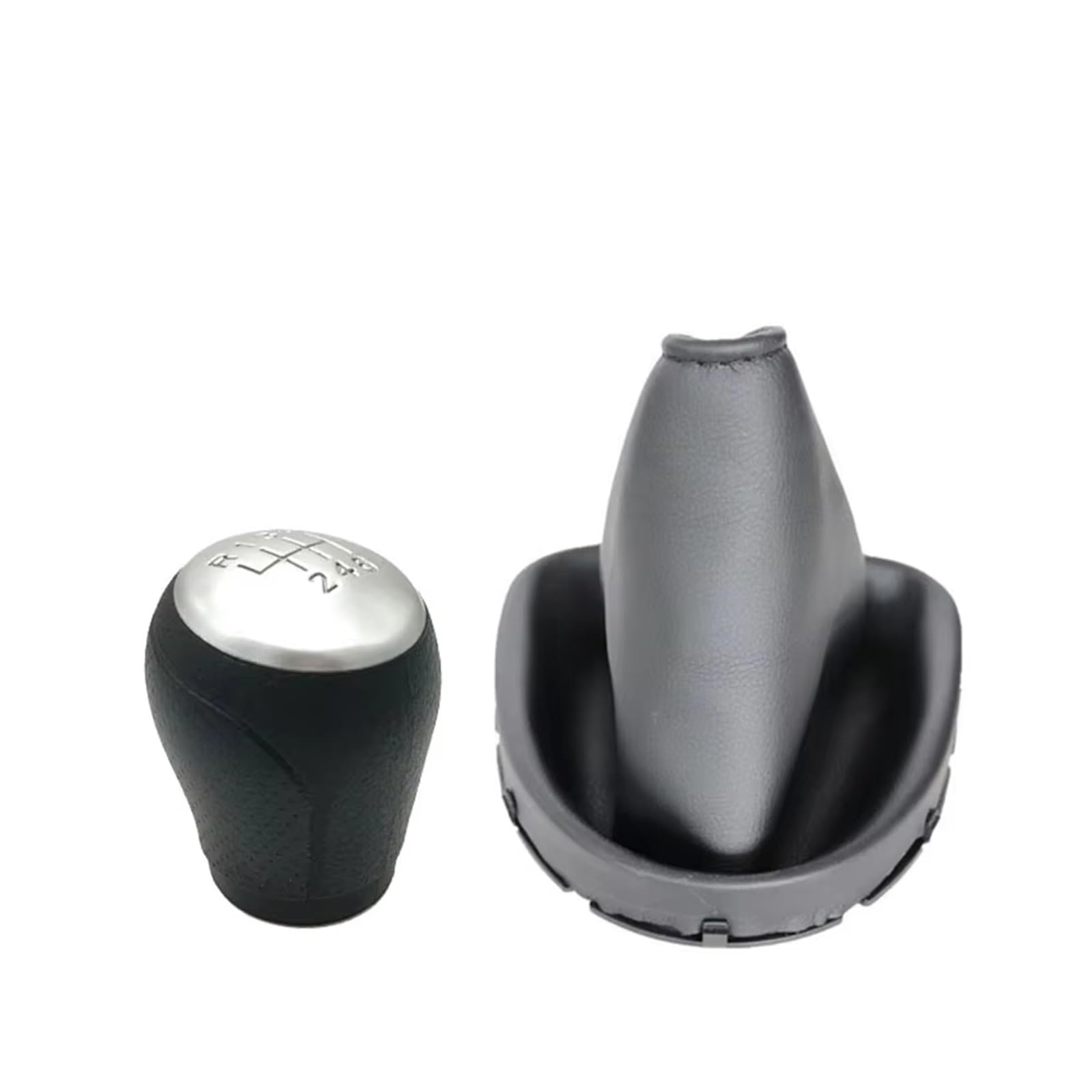 Ghqfrop 6Speed Leather Transmission Gear Shift Knob For Nissan For Qashqai J10 For X-Trail 2006-2013 Ii Mt Shift Knob 6 Gear Car Knobs Car Gear Stick Knob(6Speed Leather)