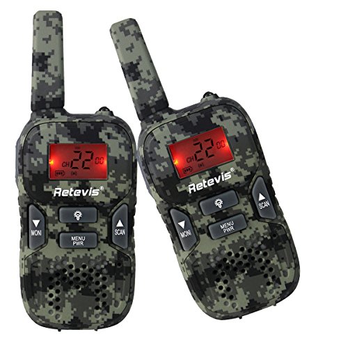 Retevis RT33 Kids Walkie Talkies with Flashlight Long Range Handheld Army Toys