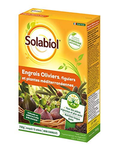 Solabiol SOLIVY750 Engrais Oliviers Et Figuiers 750 G, Utilisable en Agriculture Biologique