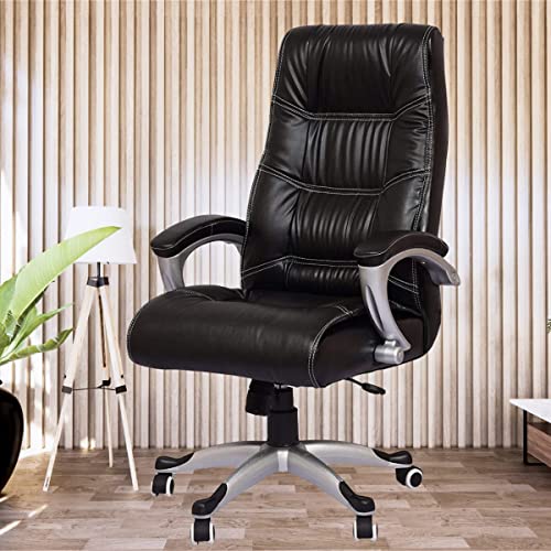 Image of P L C & Co Office Chair for Work from Home Ergonomic for Study Chair & Office Chair for Home | Gaming Chairs Revolving Rolling Chair for Office Work at Home Black Pack of (2)