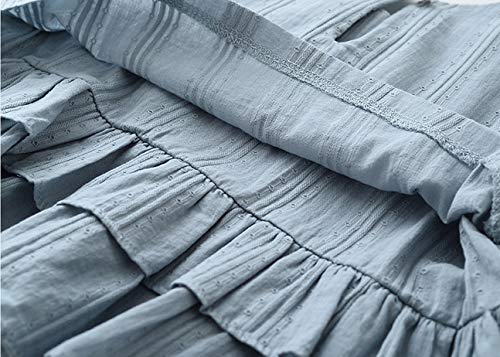 Girls Long Bell Sleeve Ruffle Cotton Blouse Shirts Tops for Toddler Girls4