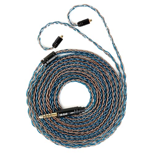 �yKBEAR ST12Plus�zYinyoo MMCX 4.4mm���P�[�u�� 2���[�g�� 8�{14�c�⃁�b�L Litz 22 AWG�W���Ő��Y 4.4mm�C���z���A�b�v�O���[�h�P�[�u�� �C���t�H�������P�[�u�� SE846/SE535/SE215/SE315