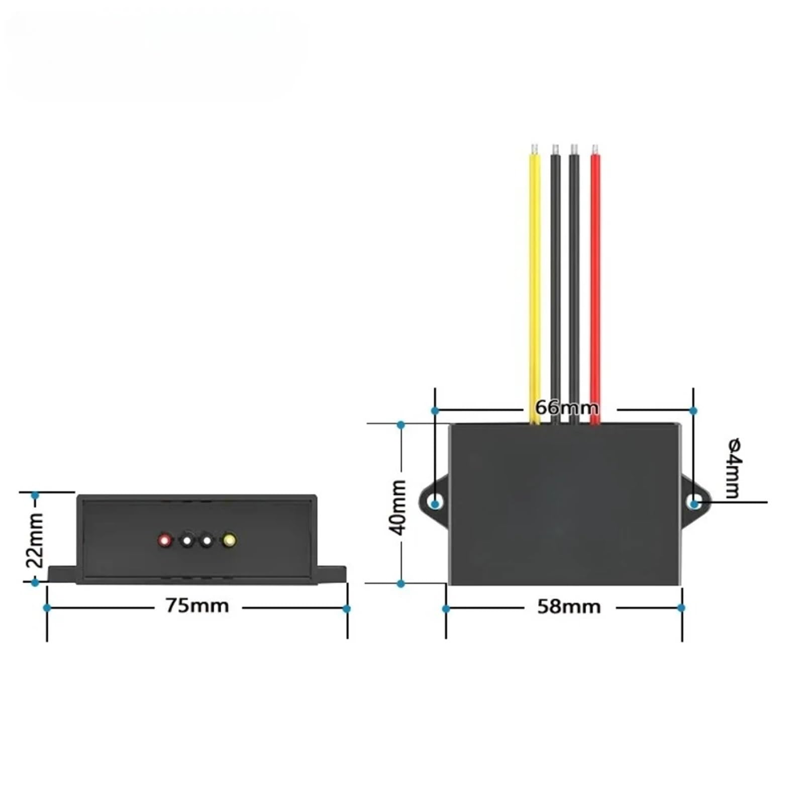 Przetwornik mocy DC na reduktor-podnośnik, stabilizator napięcia, 10-36 V do 12 V/13,8 V/15 V/19 V/20 V/24 V, 1-8 A, 1 szt. (wyjście 3A, 10 V-36V_TO 12V)