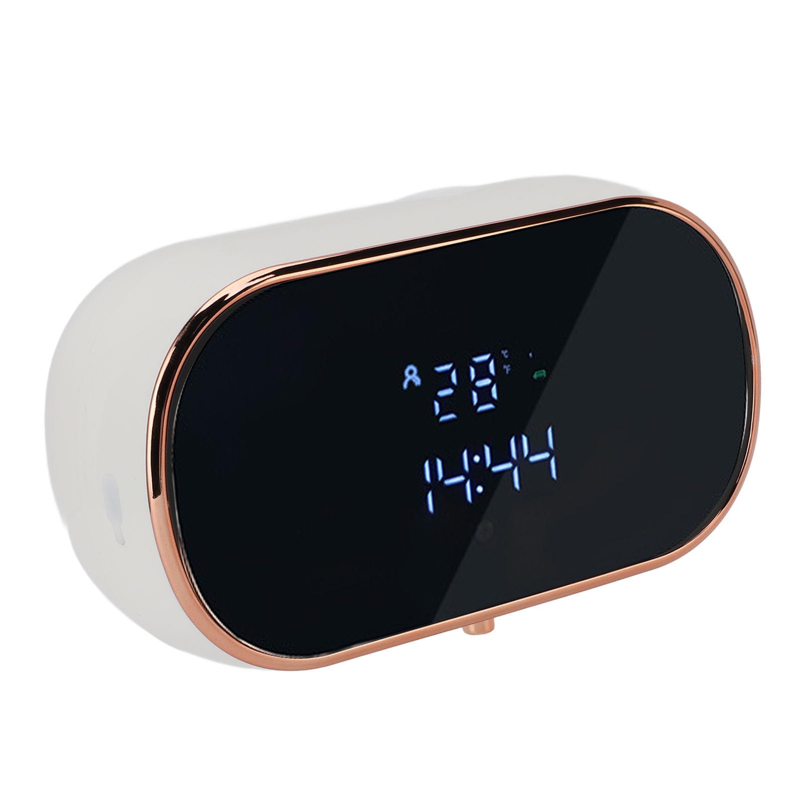 Dispenser di Sapone Schiumogeno Touchless da 350 Ml Sensore Intelligente Automatico Ricaricabile Tramite USB Montato a Parete Antipioggia per Bagno (WHITE)