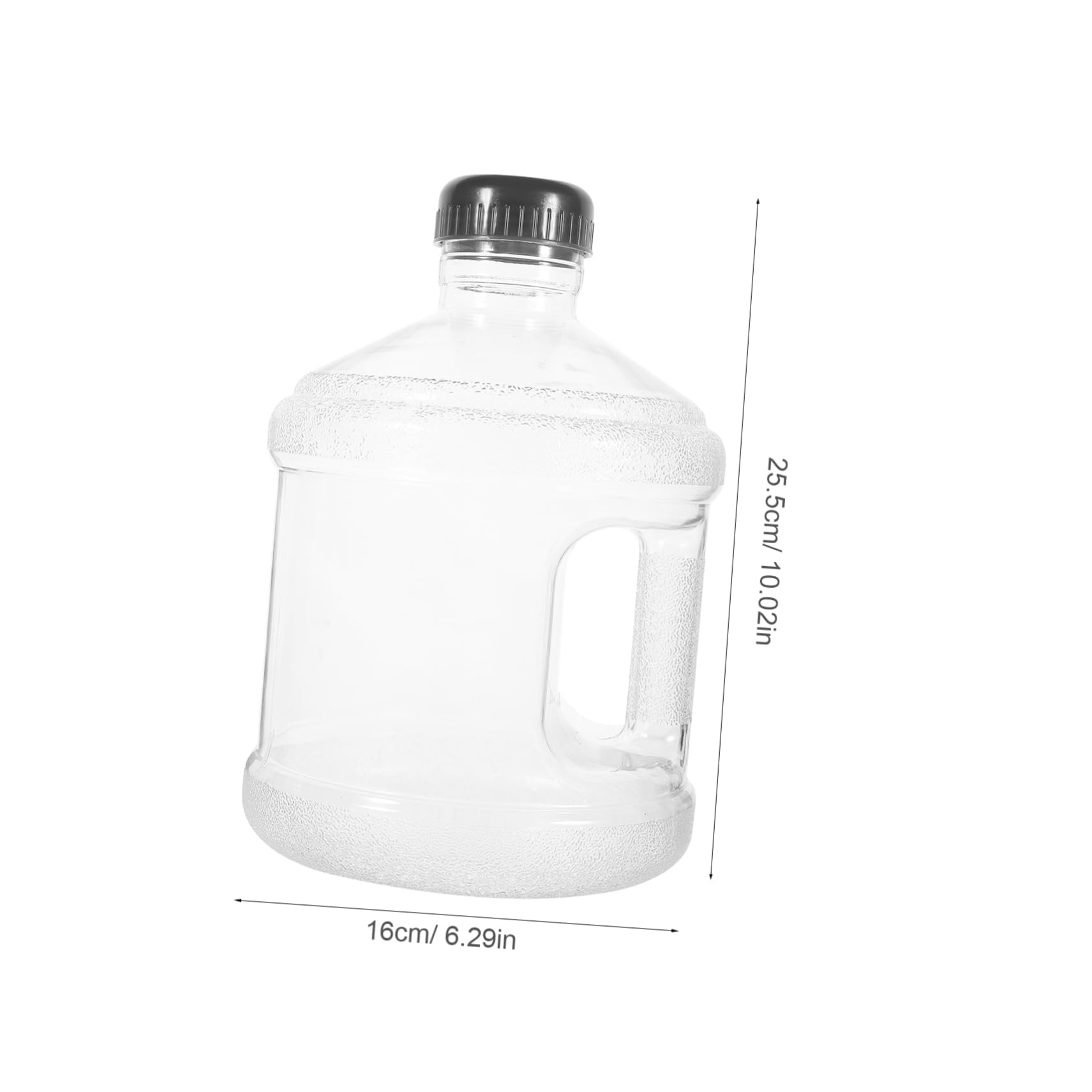 BESTonZON Portable Water Storage Container Durable Handheld Water Jug for Outdoor Activities Hiking Camping and Travel Lightweight Transparent Design for Easy Monitoring