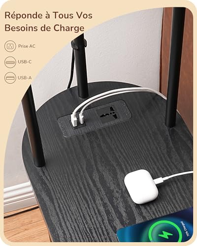 Lampe de chambre LED E27 réglable avec tiroir de rangement - 3