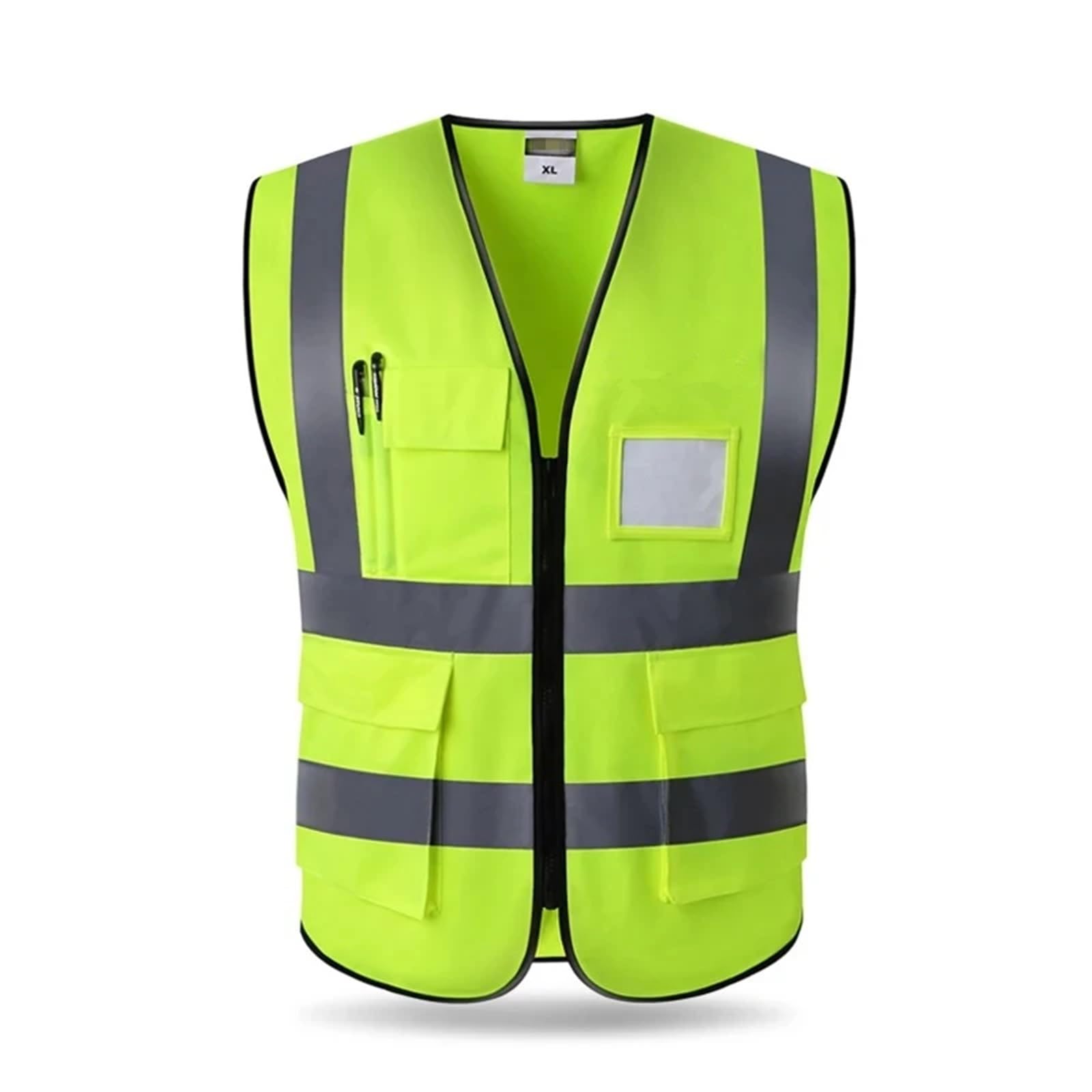 Gilet riflettente ad alta visibilità in tessuto traspirante