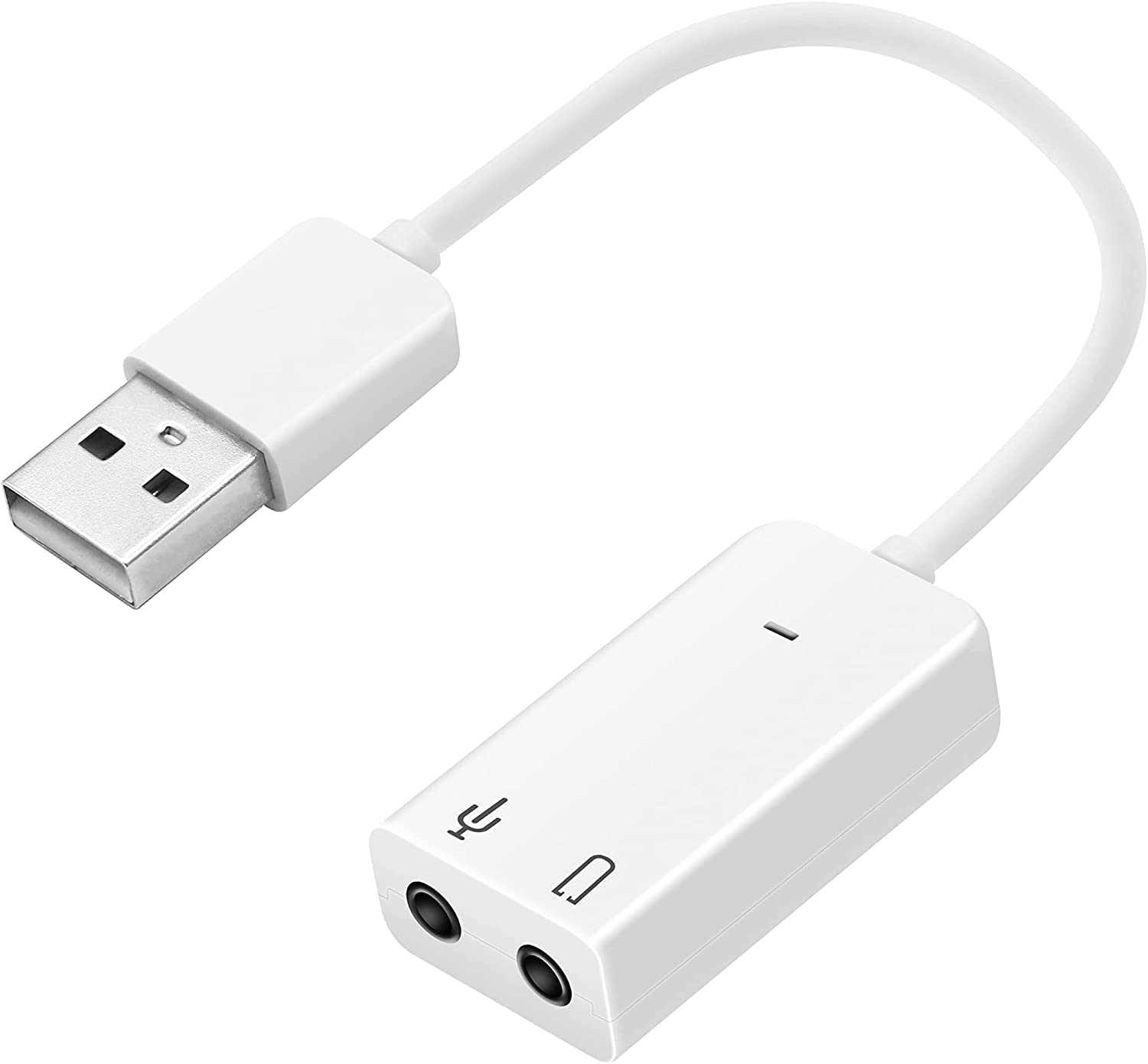 Imaginea 7.1 Channel USB External Sound Card Audio Adapter with 3.5mm Headphone and Microphone Jack Compatible with Windows, Mac, macOS, Linux, PS4, PS5, Plug and Play, Aluminum Black (B0BM9DHR2F) Amazon Price History, Amazon Price Tracker