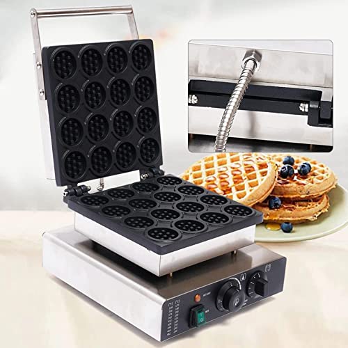 Macchina per Waffle, Mini Macchina elettrica Antiaderente Rotonda con Controllo della Temperatura e del Tempo - Perfetta per Gli Amanti dei Waffle,