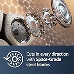 Philips Norelco Shaver Series 9000 Prestige, Wet and Dry Electric Shaver, System, SenseIQ Technology, Precision Trimmer, Nose Trimmer, Qi Charging Pad, Cleaning Pod, Adriatic Blue, SP9886/89 - Image 4