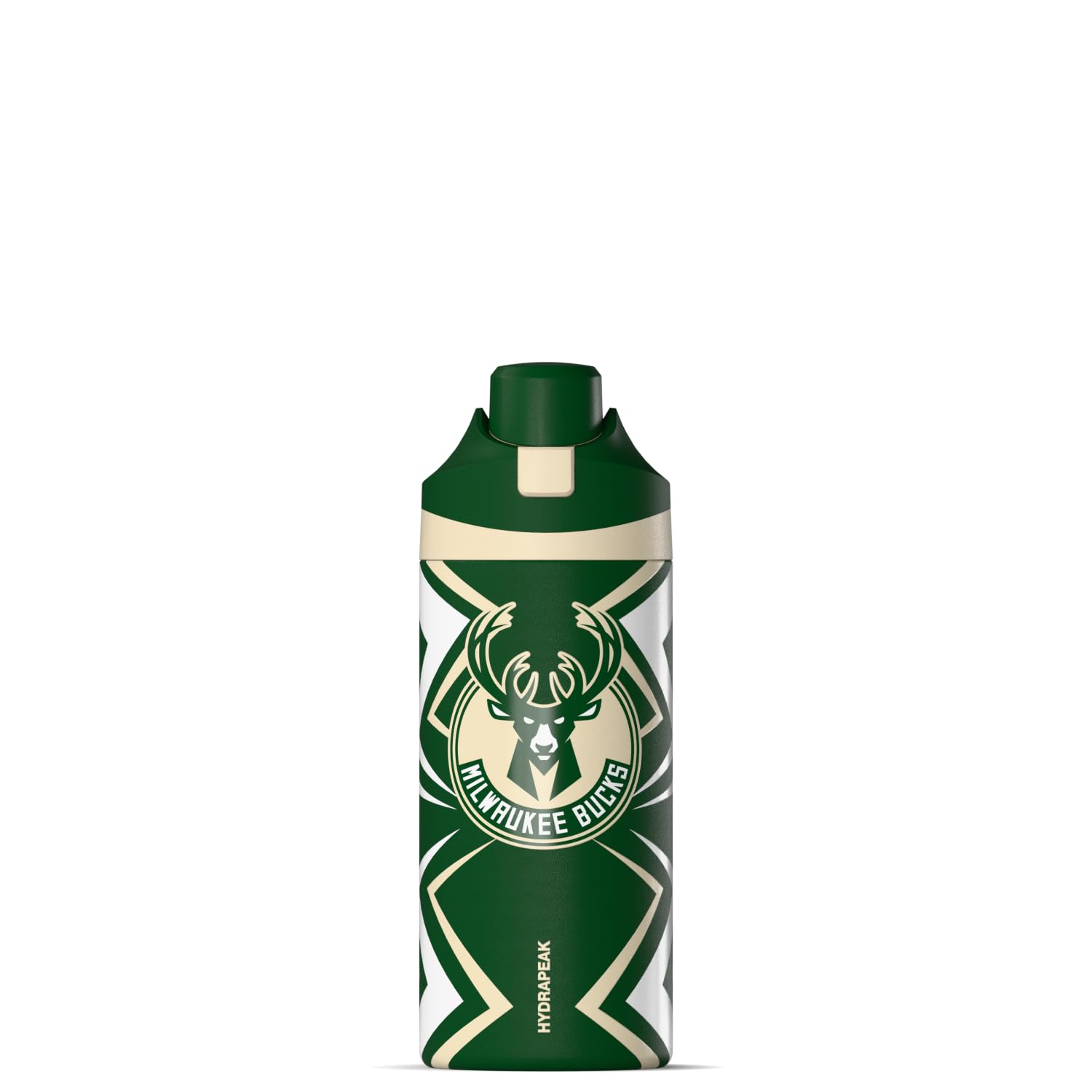 Hydrapeak x NBA Officially Licensed Milwaukee Bucks Oasis 20 oz Insulated Kids Water Bottle Stainless Steel Water Bottle