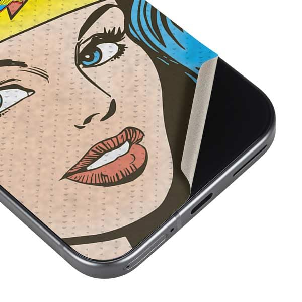Skinit Decal Phone Skin Compatible with Google Pixel 9a - Officially Licensed DC Comics Wonder Woman Vintage Profile Design