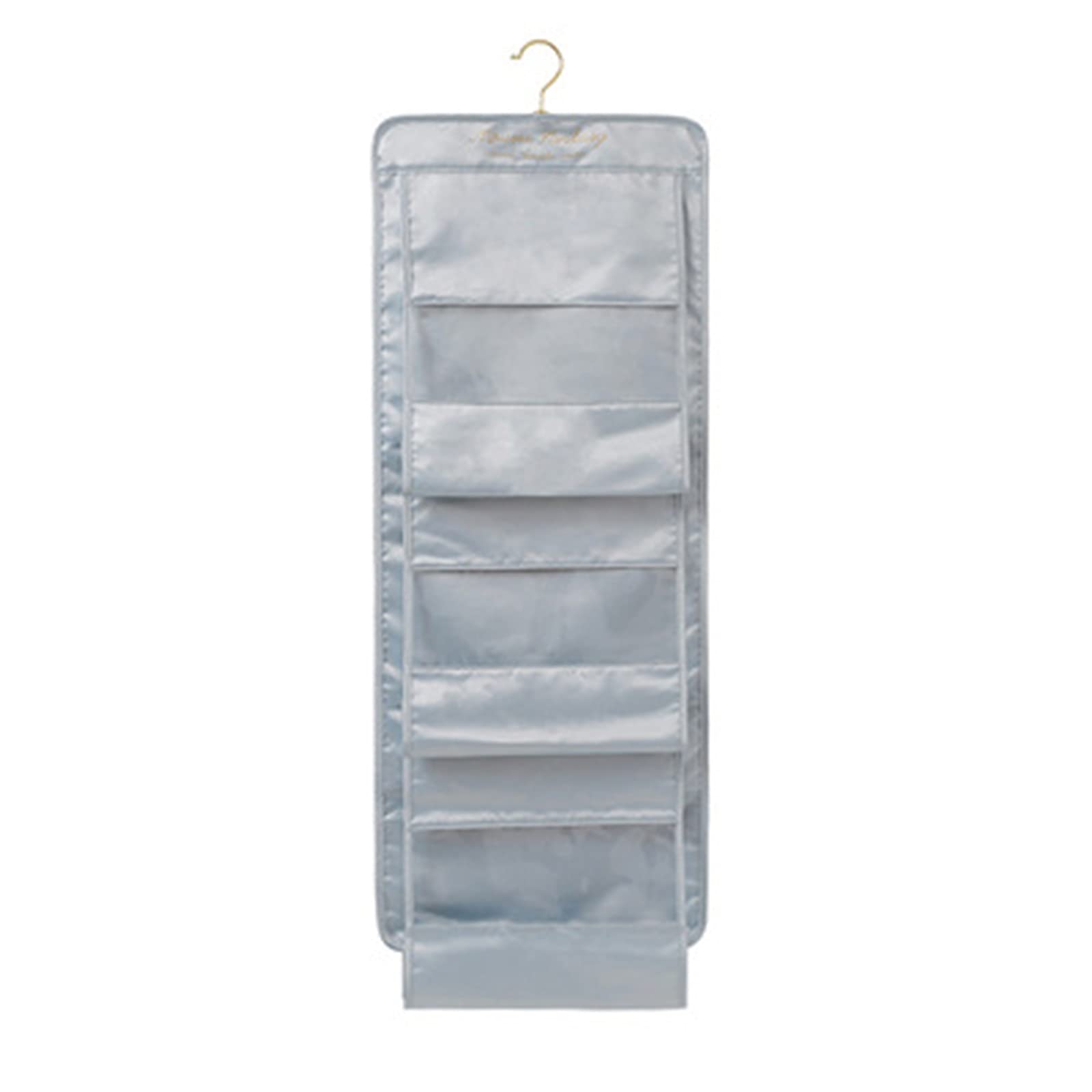 Hanging Shelves Handbag Hanging Organizer 6 Pocket Purse(Blue)
