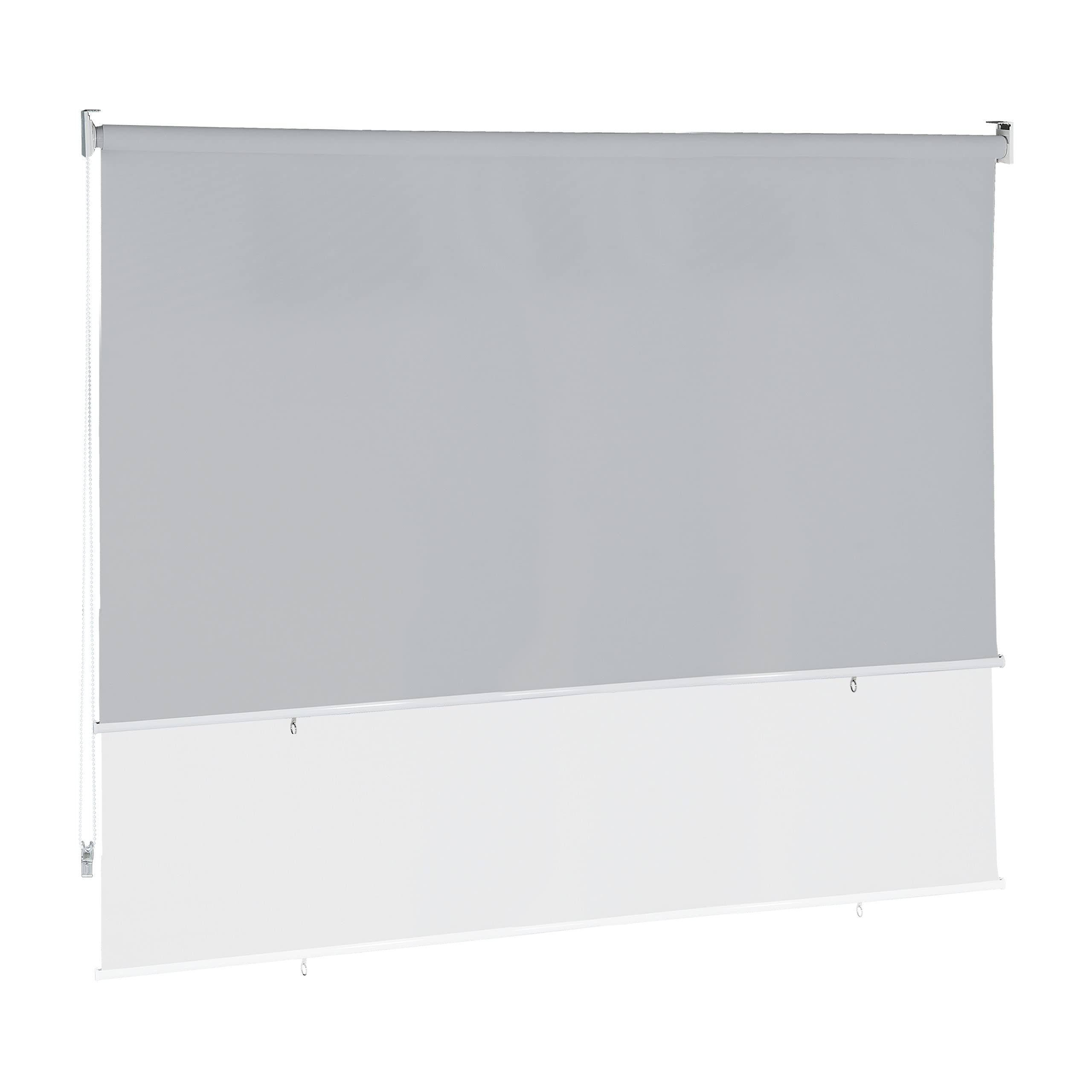 Relaxdays Store Vertical, 140 x 180 cm, extérieur pour Balcon, terrasse & Jardin, résiste aux intempéries, Gris