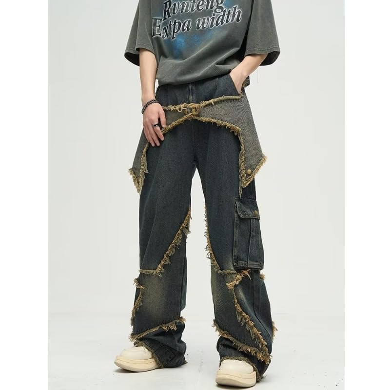 Y2K Aesthetic Cargo Track Pants, Cyber Fairy Grunge Pants,Wide Leg Korean Trousers Joggers,Spring Casual Kpop Pants4