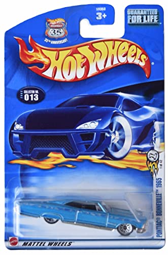 Hot Wheels Pontiac Bonneville 1965 color teal escala 1:64