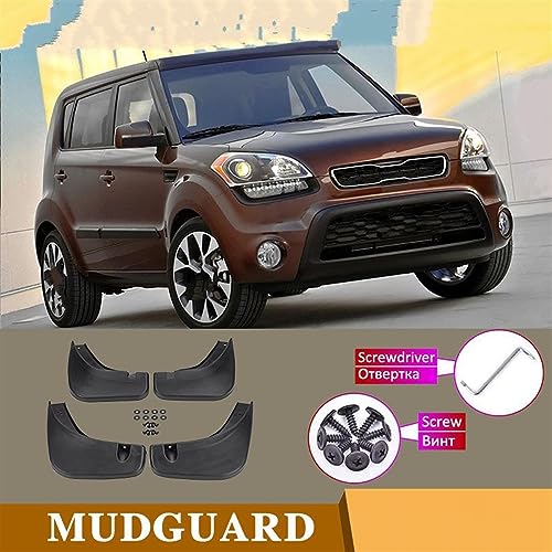 Guardabarros para Kia Soul 2010 a 2012: protectores contra salpicaduras de ajuste preciso 2