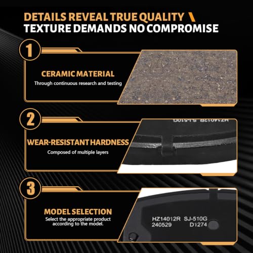 SUPLABEL D1274 Rear Ceramic Brake Pads