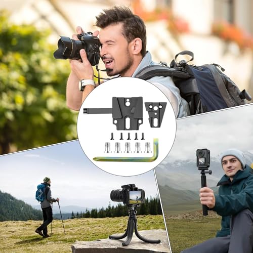 Placa de Batería para Cámara - Soporte De Video De Liberación Rápida,Base V,para Fotografía de Viajes al Aire Vlogging Grabación y Transmisión en de Eventos - imagen 4