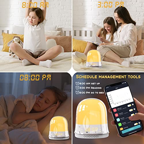 Newq Ok To Wake Clock For Kids, Toddler Sleep Trainer With App, Ready To Rise Alarm Clock, Sleep Training Clock With Wake Up Light & Night Light And Sound Machine, Kids Alarm Clock For Bedrooms #TOP2