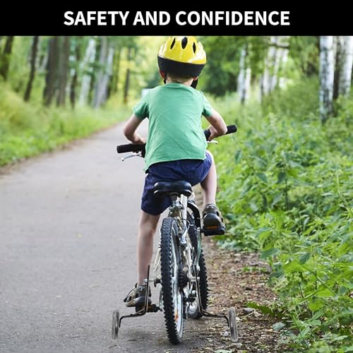 CycForge Rodas de treinamento com rodas silenciosas que piscam para bicicletas infantis - compatívei