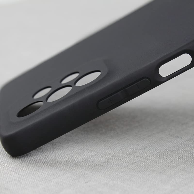 Image of Mobile Back Cover Case for Samsung Galaxy F52 (5G) (Silicone Case|CameraProtection|Black SC1510)