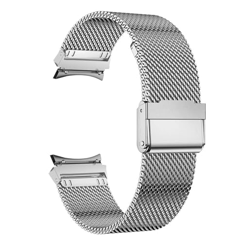Bracelet Galaxy Watch 6 Classic en acier inoxydable sans interstice compatible montre 5, 4 et Pro