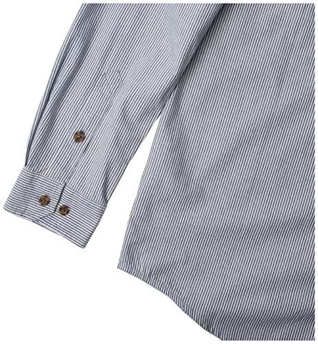 Carhartt Men's Loose Fit Midweight Chambray Long-Sleeve Shirt, Dark Blue, X-Large #TOP1