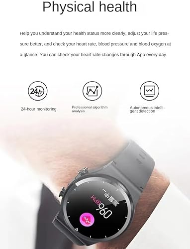 Miniatura 5 de Reloj inteligente con auriculares, reloj inteligente 2 en 1, auriculares inalámbricos Bluetooth de 1.32 pulgadas, frecuencia cardíaca, presión