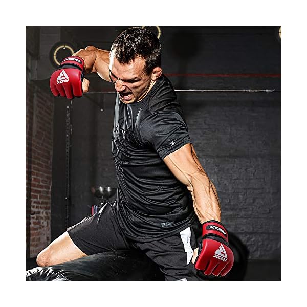 RDX-MMA-Gloves-for-Martial-Arts-Grappling-Training-D-Cut-Open-Palm-Maya-Hide-Leather-Sparring-Mitts-Good-for-Muay-Thai-Kickboxing-Cage-Fighting-Combat-Sports-and-Punching-Bag RDX MMA Gloves for Martial Arts Grappling Training, D. Cut Open Palm Maya Hide Leather Sparring Mitts, Good for Muay Thai, Kickboxing, Cage Fighting, Combat Sports and Punching Bag